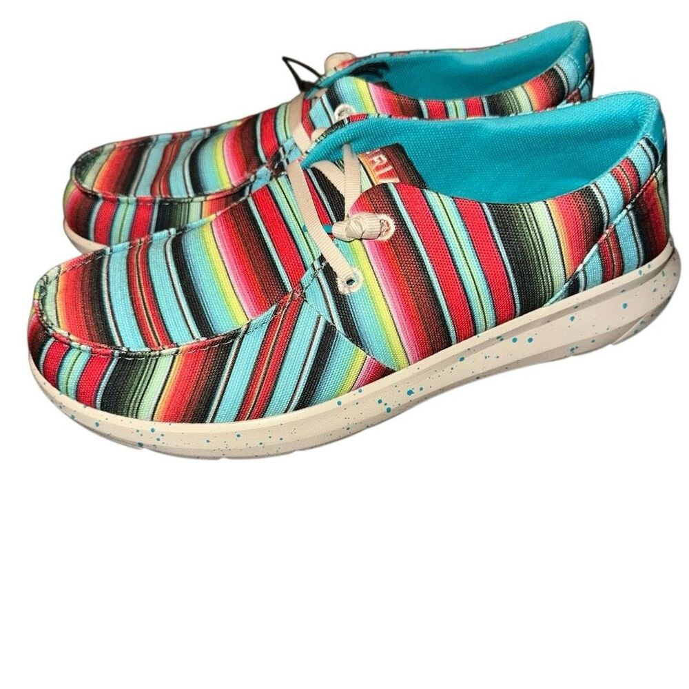 Ariat Hilo Serape Southwestern FLX Foam Moc Toe Shoes Womens 7.5 NEW - Picture 3 of 9